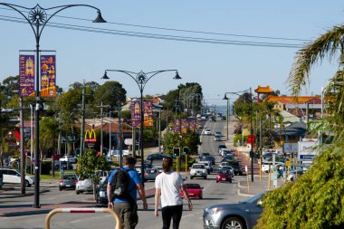 Perth, Avustralya - 20 Mayıs 2018: Guildford yol Maylands, Doğu Perth banliyösünde