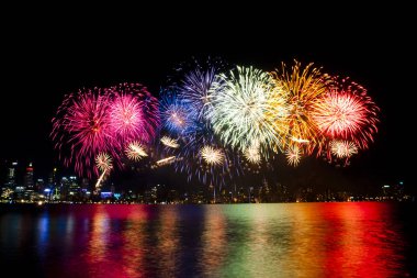 Avustralya gün 2018 havai fişek - Perth
