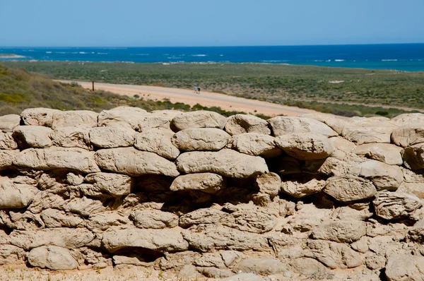 Segunda Guerra Mundial Erosionado Sacos Exmouth Australia —  Fotos de Stock