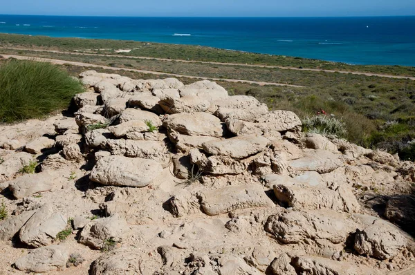 Segunda Guerra Mundial Erosionado Sacos Exmouth Australia —  Fotos de Stock