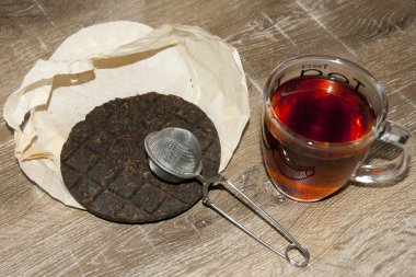 Organik Pu'er çay tablo