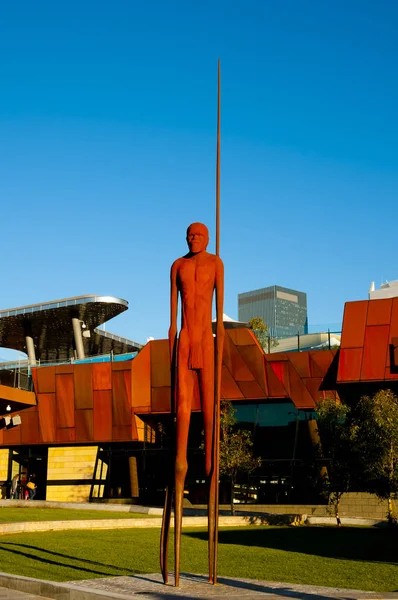 Perth Australia Lipca 2018 Yagan Square Metrowy Posąg Wirin Utworzony — Zdjęcie stockowe