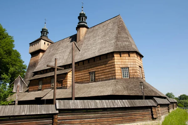 Antagandet Heliga Maria Kyrkan Haczow Polen — Stockfoto