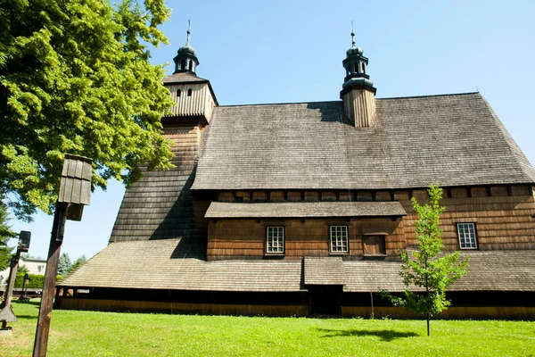 Antagandet Heliga Maria Kyrkan Haczow Polen — Stockfoto