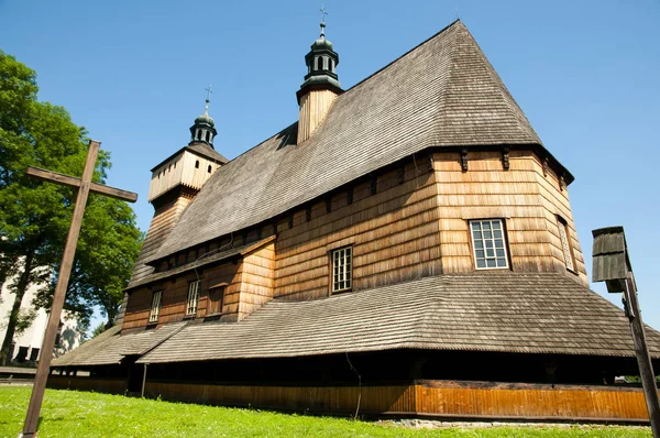 Antagandet Heliga Maria Kyrkan Haczow Polen — Stockfoto