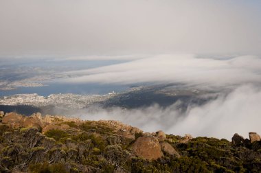 Hobart - Tazmanya havadan görünümü