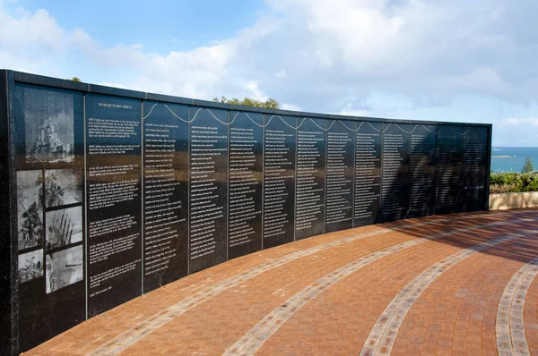 Geraldton Australia Agosto 2018 Memorial Hmas Sydney Iniciado Por Rotary — Foto de Stock