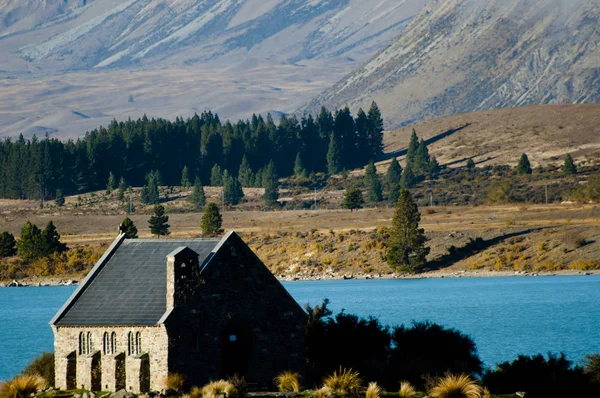 Добре Пастир Церкви Озеро Tekapo Нова Зеландія — стокове фото