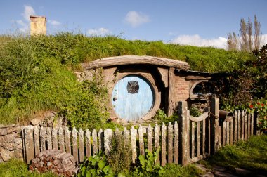 Matamata, Yeni Zelanda - 6 Nisan 2011: için Lord of Rings üçlemesi ayarla Hobbitköy köyü film