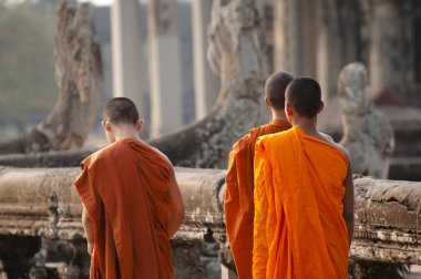 Keşişler - Angkor Wat - Kamboçya