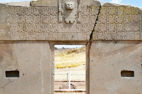 Porta Sol Tiwanaku Bolívia — Fotografia de Stock