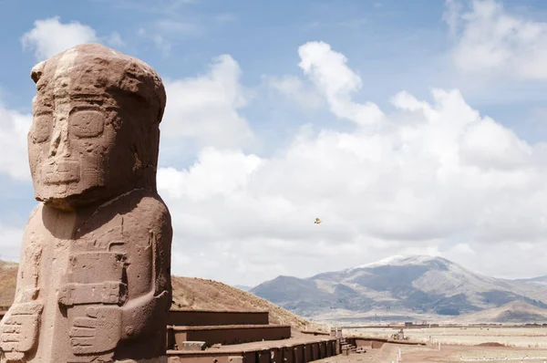 Monumento Estela Ponce Tiwanaku Bolivia —  Fotos de Stock