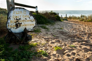 Jakes noktası sörf işareti - Kalbarri - Avustralya