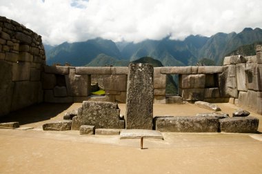 Tapınağın üç Windows - Machu Picchu - Peru