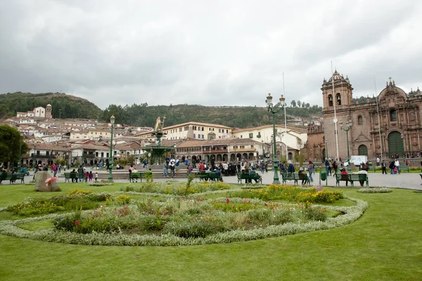 Plaza Armas Cusco Perú — Foto de Stock