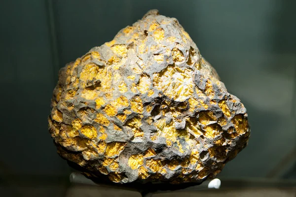 Imilac Pallasite Meteorit Displeji — Stock fotografie