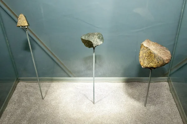 Especímenes Meteoritos Acondrita Exhibición — Foto de Stock