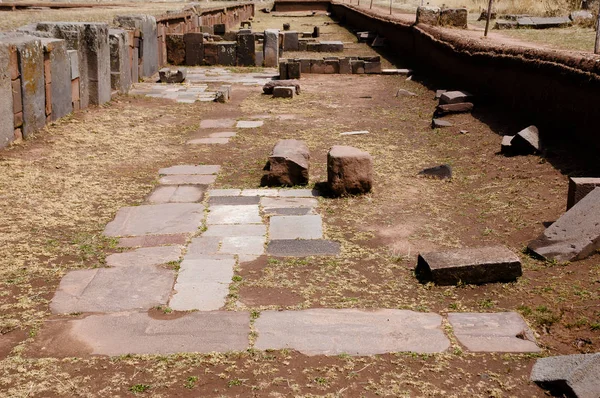Археологические Руины Тиванаку Боливии — стоковое фото