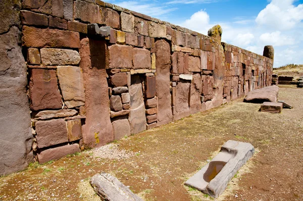 Ruínas Arqueológicas Tiwanaku Bolívia — Fotografia de Stock