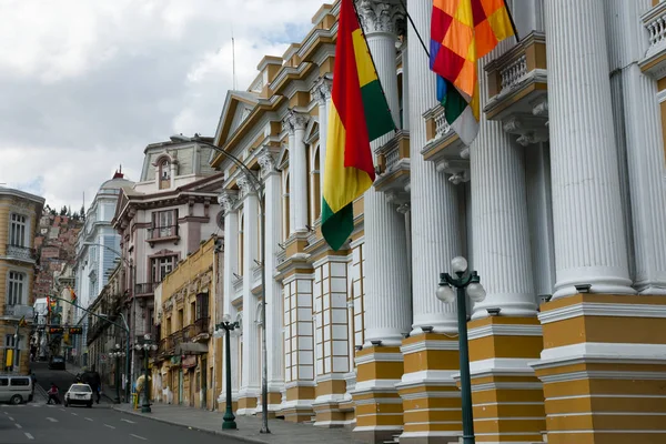 Національний Конгрес Будівлі Пас Болівія — стокове фото