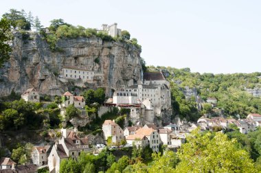 Rocamadour Clifftop köyü - Fransa