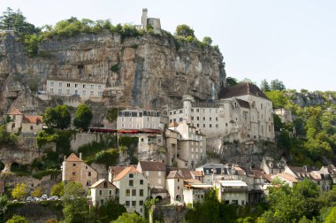 Rocamadour Clifftop köyü - Fransa