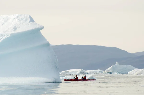 Kayaking Arctic Greenland — Stock Photo, Image