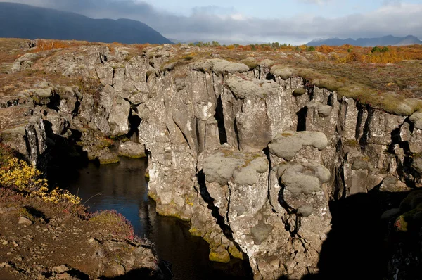 Thingvellir Rift Valley Ισλανδία — Φωτογραφία Αρχείου