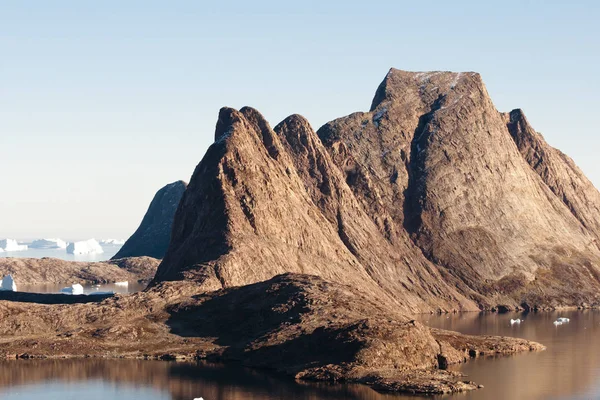 Граніт Місцевості Scoresby Звук Гренландія — стокове фото