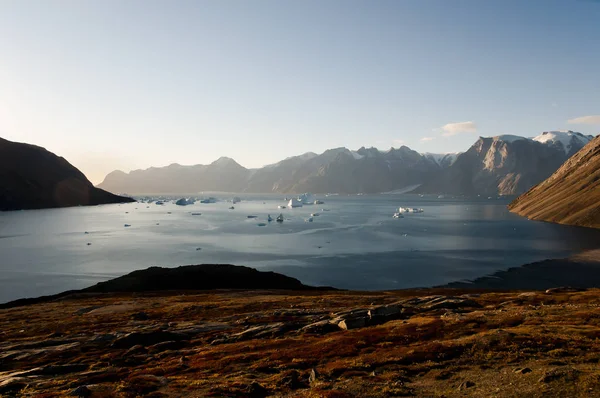 Айсберг Бухти Scoresby Звук Гренландія — стокове фото