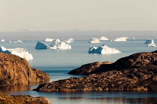 Айсбергів Фіорд Scoresby Звук Гренландія — стокове фото