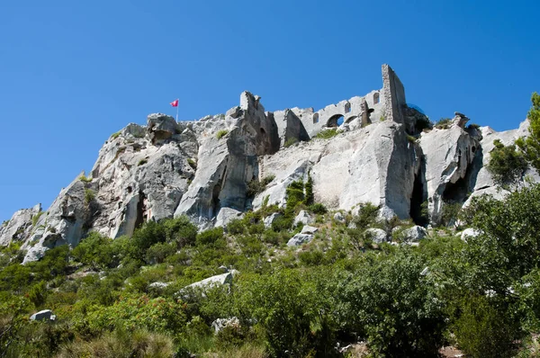 Руины Замка Прованс Франция — стоковое фото