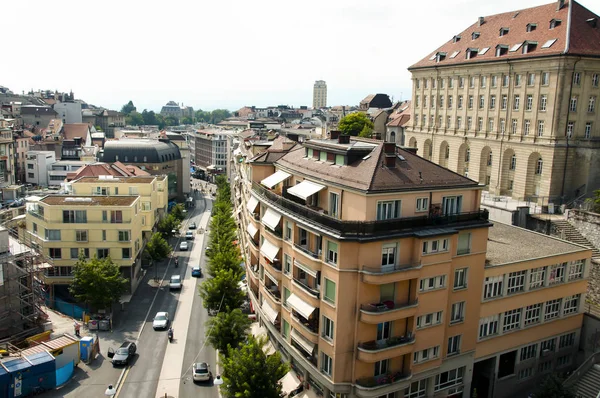 Budovy Lausanne Švýcarsko — Stock fotografie