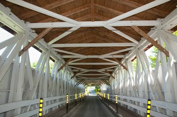 Powerscourt Überdachte Brücke Quebec Canada — Stockfoto