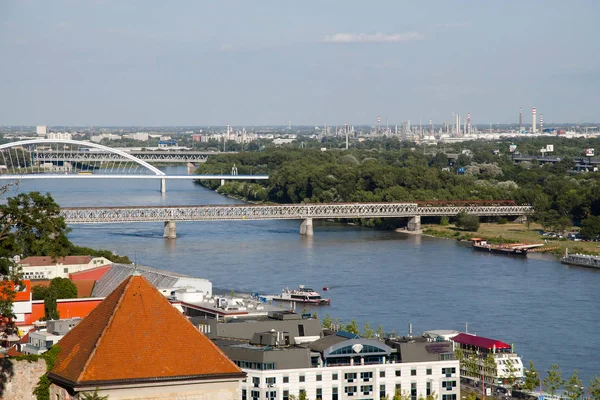 Río Danubio Bratislava Eslovaquia —  Fotos de Stock
