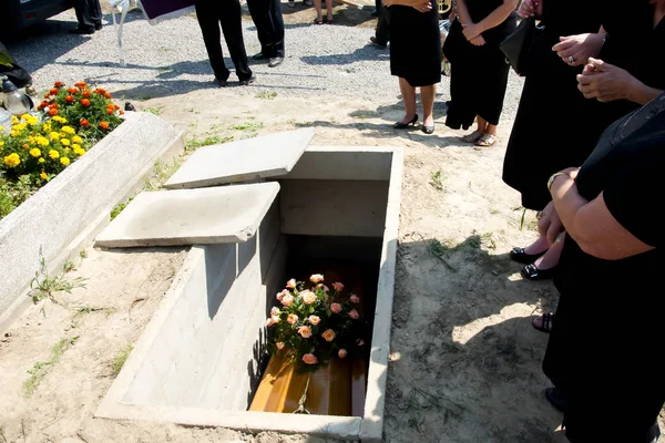 Похороны Кладбище — стоковое фото