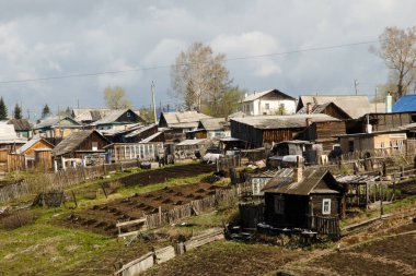 Uzaktan köyü Sibirya - Rusya