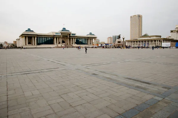 Ulan Batur Main Square Moğolistan — Stok fotoğraf