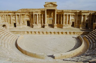 Roma Tiyatrosu harabeye Palmyra - Suriye