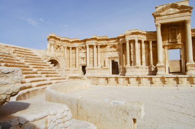 Roma Tiyatrosu harabeye Palmyra - Suriye