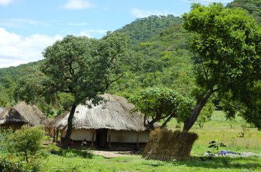 Zambiya Afrika Hut