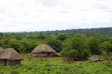 Geleneksel Afrika kulübeleri - Zambiya
