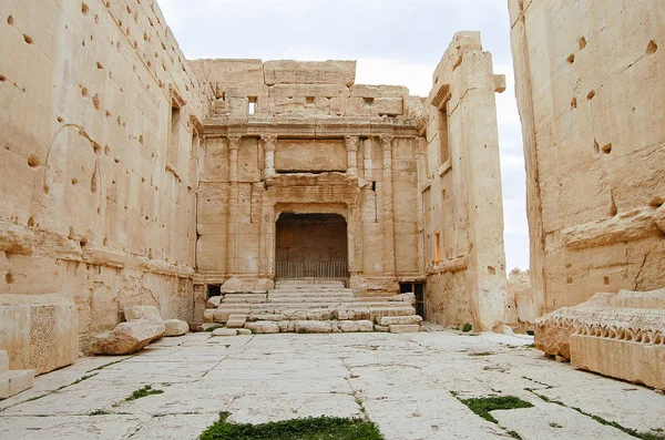 Temple Baalshamin Maintenant Détruit Ruines Palmyre Syrie — Photo