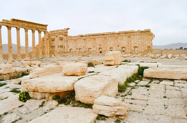 Руины Пальмиры Сирия Гражданской Войны — стоковое фото