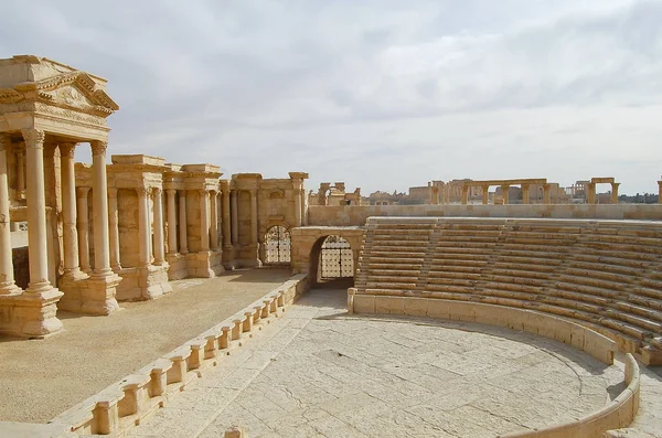 Théâtre Romain Palmyre Ruines Syrie — Photo