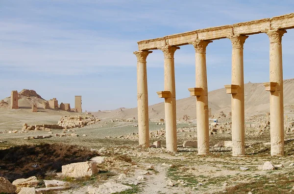 Palmyra Ruins Syria Civil War — Stock Photo, Image