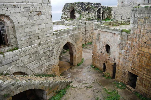 Krak Des Chevaliers Castle Сирия — стоковое фото