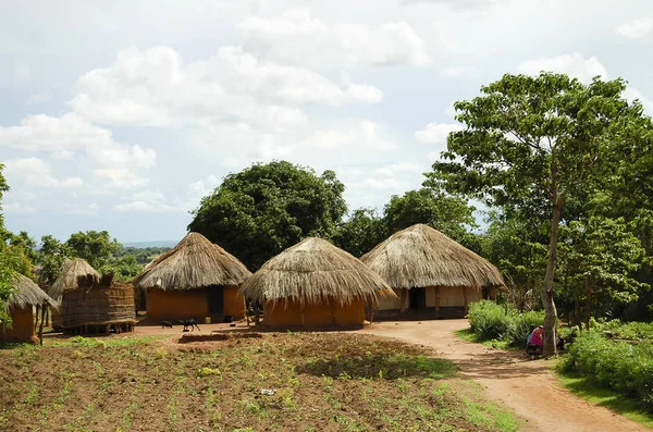 Cabanes Traditionnelles Africaines Zambie — Photo