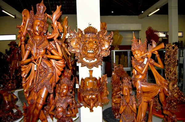 Wood Sculptures Bali Indonesia — Stock Photo, Image