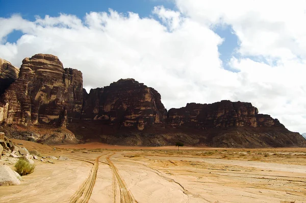 Wadi Rum Stone Desert Jordan — Stock Photo, Image